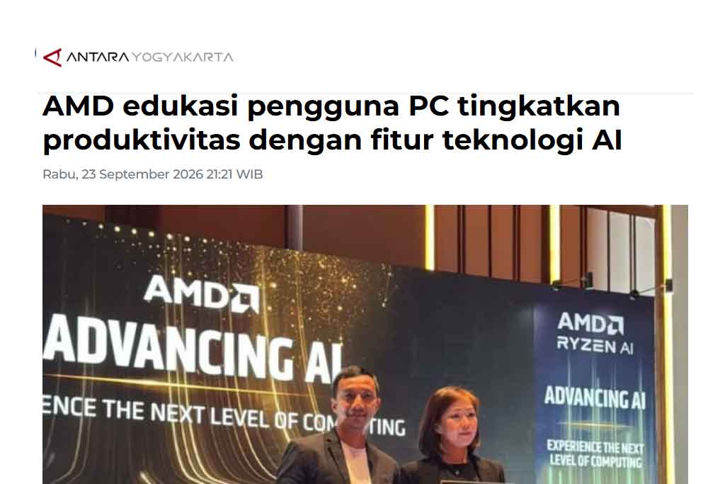 AMD edukasi pengguna PC tingkatkan produktivitas dengan fitur teknologi AI